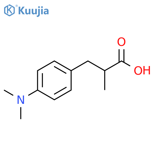 3-4-(dimethylamino)phenyl-2-methylpropanoic acid structure