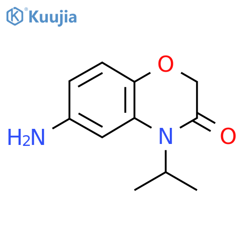 6-amino-4-(propan-2-yl)-3,4-dihydro-2H-1,4-benzoxazin-3-one structure
