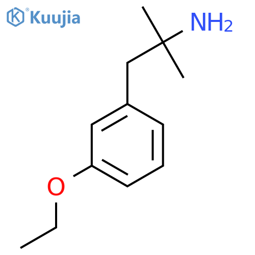 1-(3-ethoxyphenyl)-2-methylpropan-2-amine structure