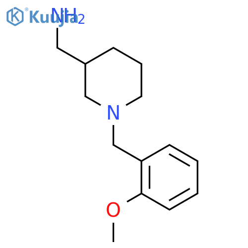 {1-[(2-methoxyphenyl)methyl]piperidin-3-yl}methanamine structure