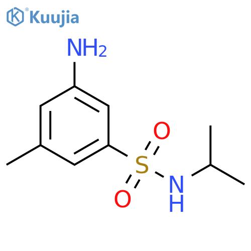 3-amino-5-methyl-N-(propan-2-yl)benzene-1-sulfonamide structure
