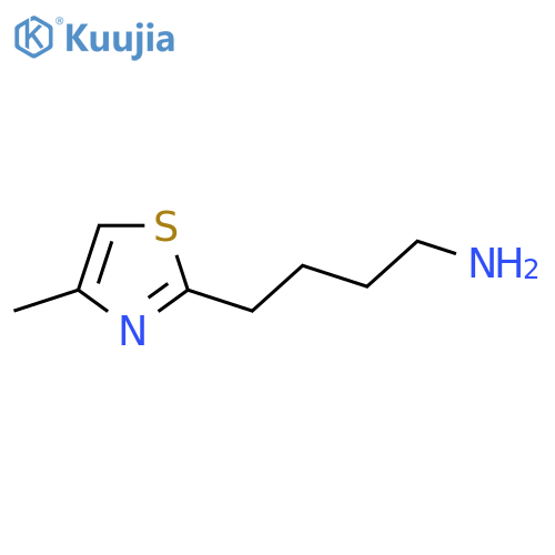 4-(4-Methyl-1,3-thiazol-2-yl)butan-1-amine structure