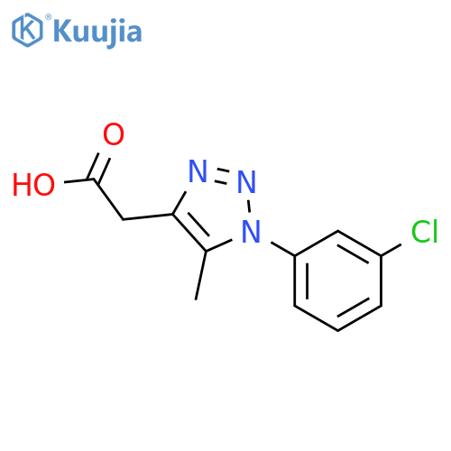 2-1-(3-Chlorophenyl)-5-methyl-1H-1,2,3-triazol-4-ylacetic Acid structure