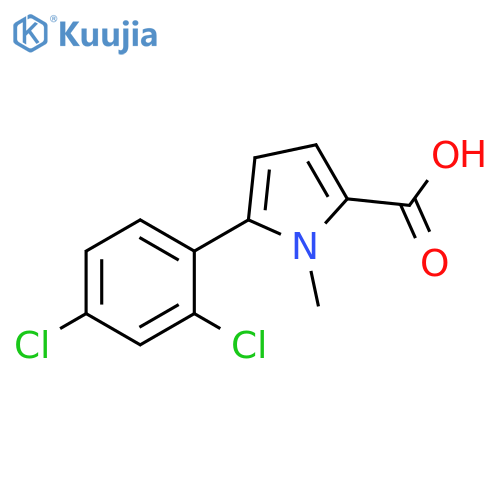 5-(2,4-dichlorophenyl)-1-methyl-1H-pyrrole-2-carboxylic acid structure