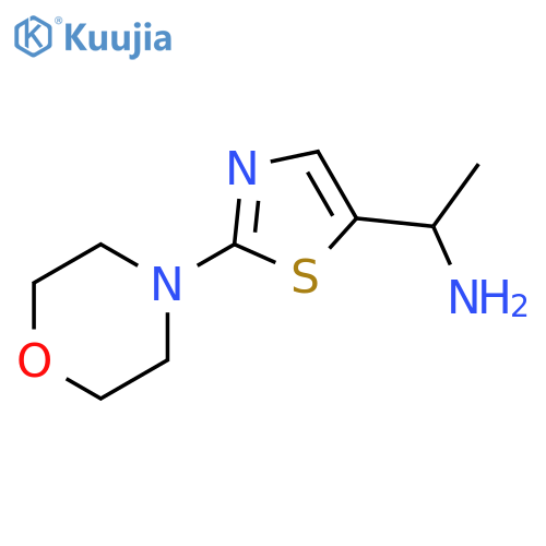 1-2-(morpholin-4-yl)-1,3-thiazol-5-ylethan-1-amine structure