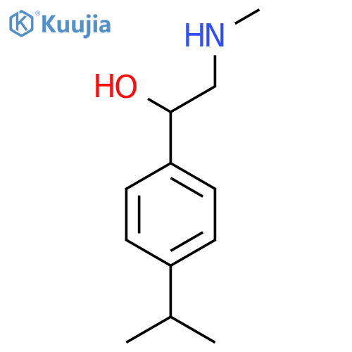 2-(methylamino)-1-4-(propan-2-yl)phenylethan-1-ol structure