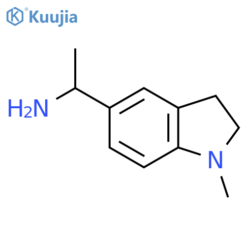 1-(1-methyl-2,3-dihydro-1H-indol-5-yl)ethan-1-amine structure