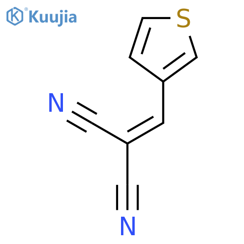 2-[(thiophen-3-yl)methylidene]propanedinitrile structure