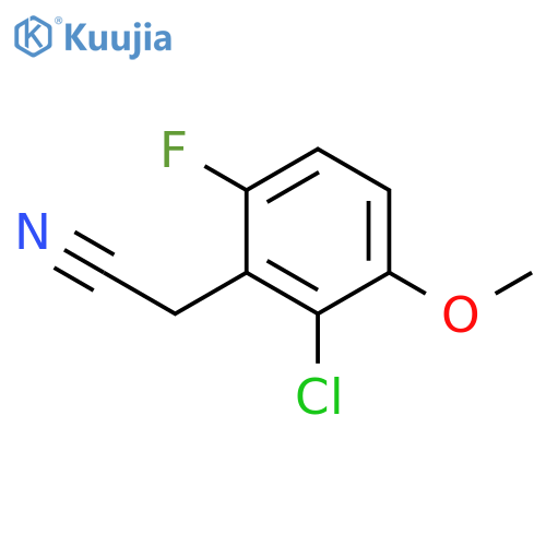 2-Chloro-6-fluoro-3-methoxyphenylacetonitrile structure