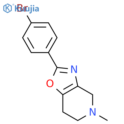 2-(4-bromophenyl)-5-methyl-6,7-dihydro-4h-[1,3]oxazolo[4,5-c]pyridine structure