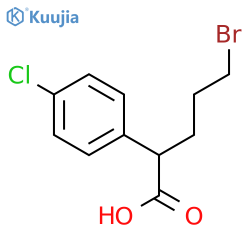 5-Bromo-2-(4-chlorophenyl)pentanoic acid structure