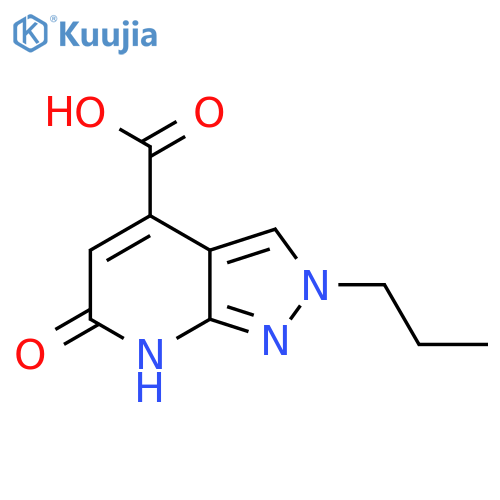 6-Oxo-2-propyl-6,7-dihydro-2H-pyrazolo[3,4-b]pyridine-4-carboxylic acid structure