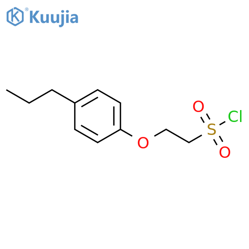 2-(4-propylphenoxy)ethane-1-sulfonyl chloride structure