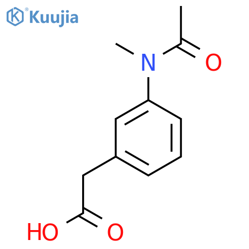 2-[3-(N-methylacetamido)phenyl]acetic acid structure