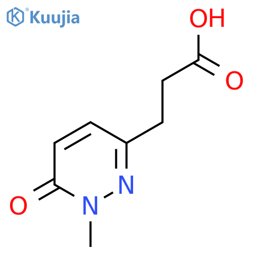 3-(1-methyl-6-oxo-1,6-dihydropyridazin-3-yl)propanoic acid structure