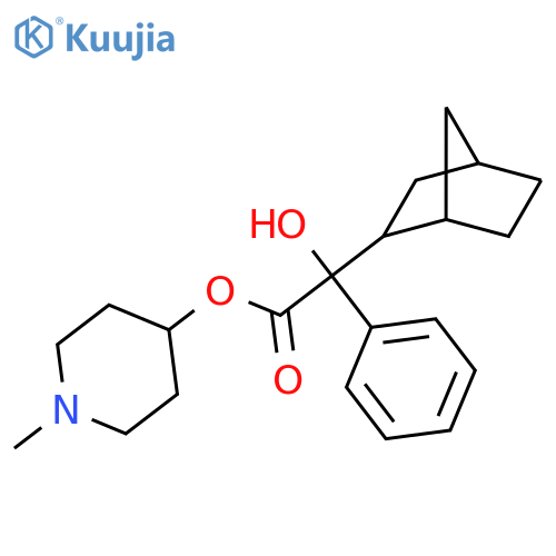 Bicyclo[2.2.1]heptane-2-aceticacid, a-hydroxy-a-phenyl-, 1-methyl-4-piperidinylester structure