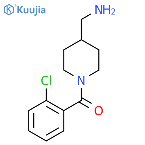 [1-(2-Chlorobenzoyl)piperidin-4-yl]methanamine structure