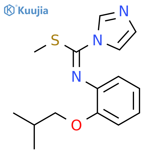 1H-Imidazole-1-carboximidothioic acid, N-[2-(2-methylpropoxy)phenyl]-, methyl ester structure