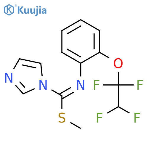 1H-Imidazole-1-carboximidothioic acid, N-[2-(1,1,2,2-tetrafluoroethoxy)phenyl]-, methyl ester structure