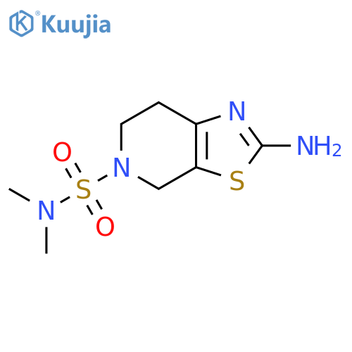 2-amino-N,N-dimethyl-4H,5H,6H,7H-[1,3]thiazolo[5,4-c]pyridine-5-sulfonamide structure
