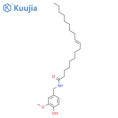 9-Octadecenamide,N-[(4-hydroxy-3-methoxyphenyl)methyl]- structure