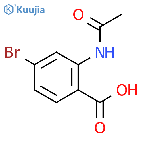 4-Bromo-2-acetamidobenzoic Acid structure