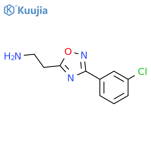 2-3-(3-chlorophenyl)-1,2,4-oxadiazol-5-ylethan-1-amine structure