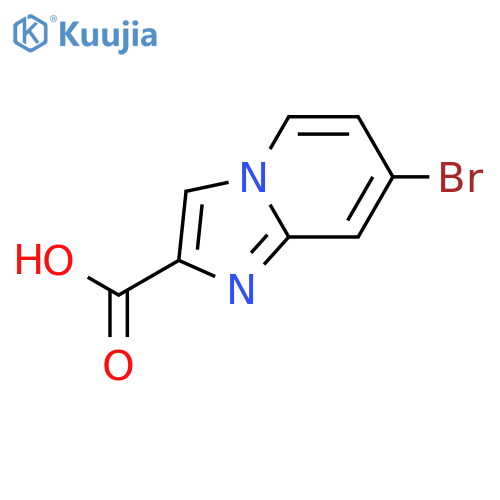 7-bromoimidazo1,2-apyridine-2-carboxylic acid structure