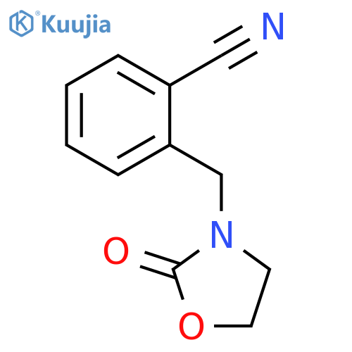 2-(2-Oxo-1,3-oxazolidin-3-yl)methylbenzonitrile structure