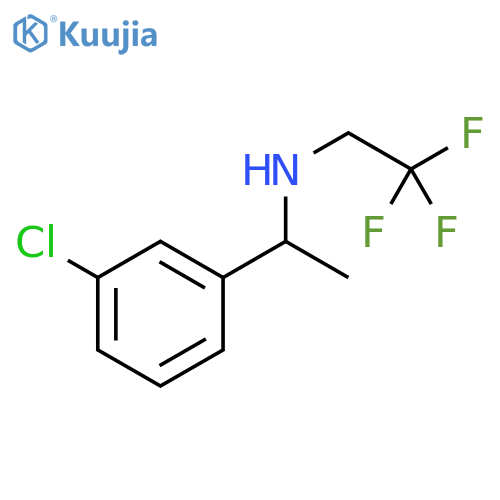 1-(3-chlorophenyl)ethyl(2,2,2-trifluoroethyl)amine structure