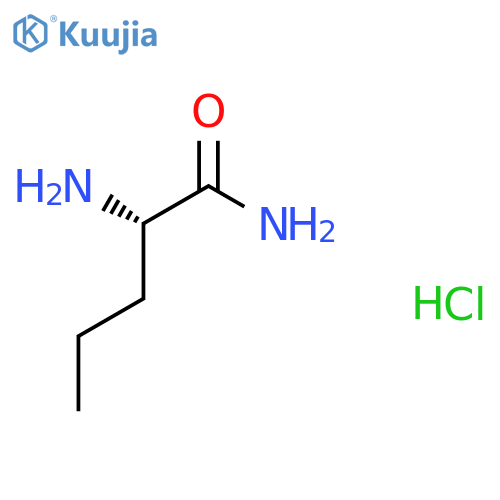 L-Norvaline amide hydrochloride structure