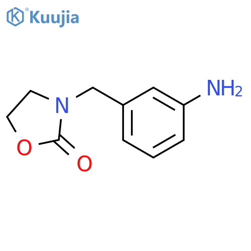 3-(3-Aminophenyl)methyl-1,3-oxazolidin-2-one structure
