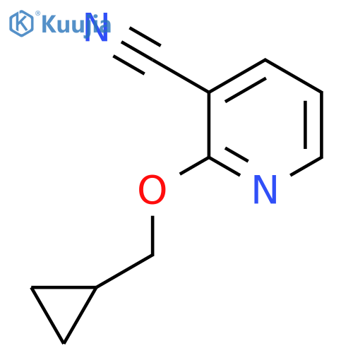 2-(cyclopropylmethoxy)pyridine-3-carbonitrile structure