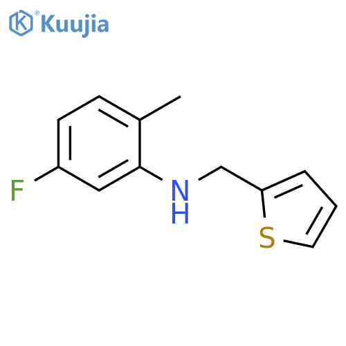5-fluoro-2-methyl-N-(thiophen-2-yl)methylaniline structure