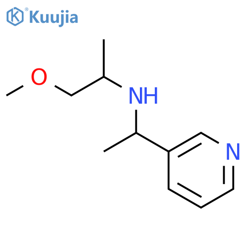 (1-methoxypropan-2-yl)[1-(pyridin-3-yl)ethyl]amine structure