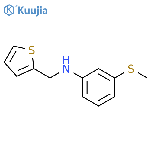 3-(methylsulfanyl)-N-(thiophen-2-yl)methylaniline structure