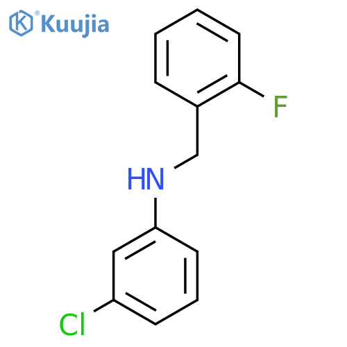 3-chloro-n-(2-fluorobenzyl)aniline structure