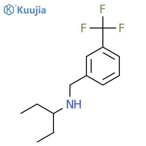 (Pentan-3-yl)({[3-(trifluoromethyl)phenyl]methyl})amine structure