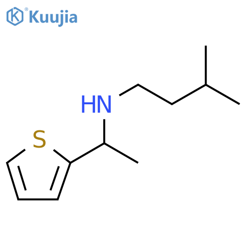 (3-methylbutyl)1-(thiophen-2-yl)ethylamine structure