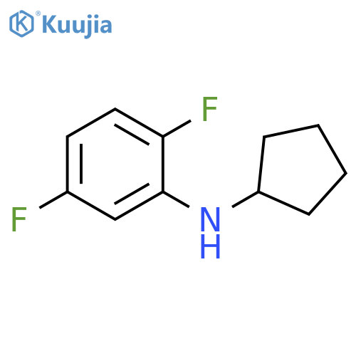 N-cyclopentyl-2,5-difluoroaniline structure