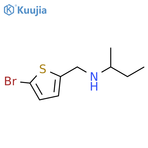 (5-bromothiophen-2-yl)methyl(butan-2-yl)amine structure