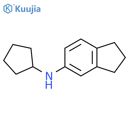N-cyclopentyl-2,3-dihydro-1H-inden-5-amine structure