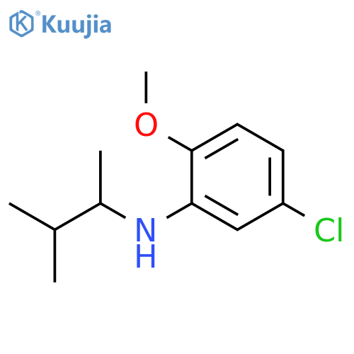 5-chloro-2-methoxy-N-(3-methylbutan-2-yl)aniline structure