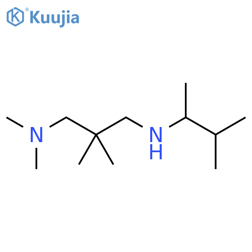 3-(dimethylamino)-2,2-dimethylpropyl(3-methylbutan-2-yl)amine structure