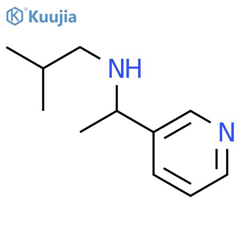 (2-methylpropyl)[1-(pyridin-3-yl)ethyl]amine structure