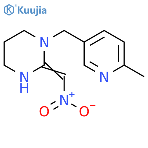 Pyrimidine,hexahydro-1-[(6-methyl-3-pyridinyl)methyl]-2-(nitromethylene)- structure