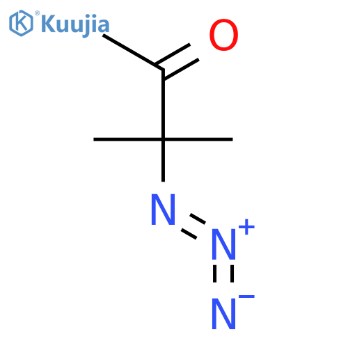 3-azido-3-methylbutan-2-one structure