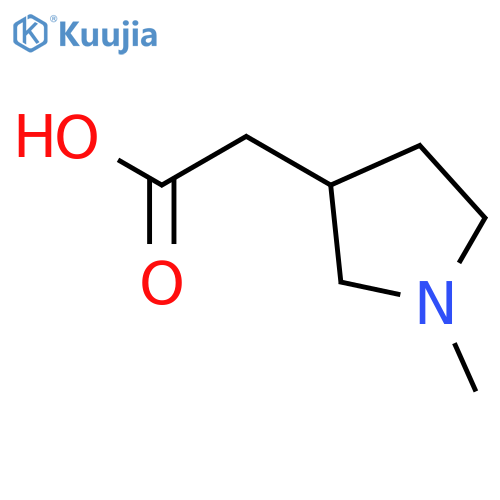 2-(1-Methylpyrrolidin-3-yl)acetic acid structure