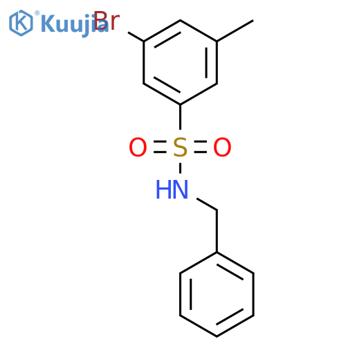 N-Benzyl-3-bromo-5-methylbenzenesulfonamide structure