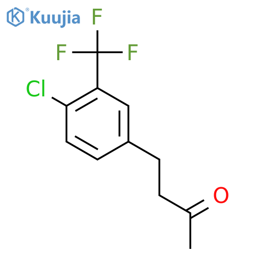 4-4-chloro-3-(trifluoromethyl)phenylbutan-2-one structure